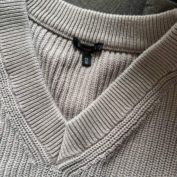 Sleeveless Taupe Sweater Vest - Picture 2 of 4